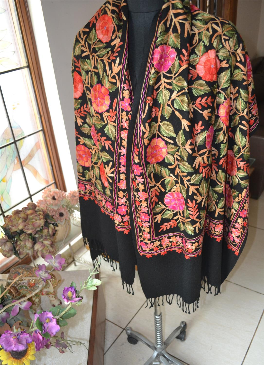 Handcrafted Plain Woolen Wrap — authentic Kashmiri Woolen Shawl by Kashir Apparels